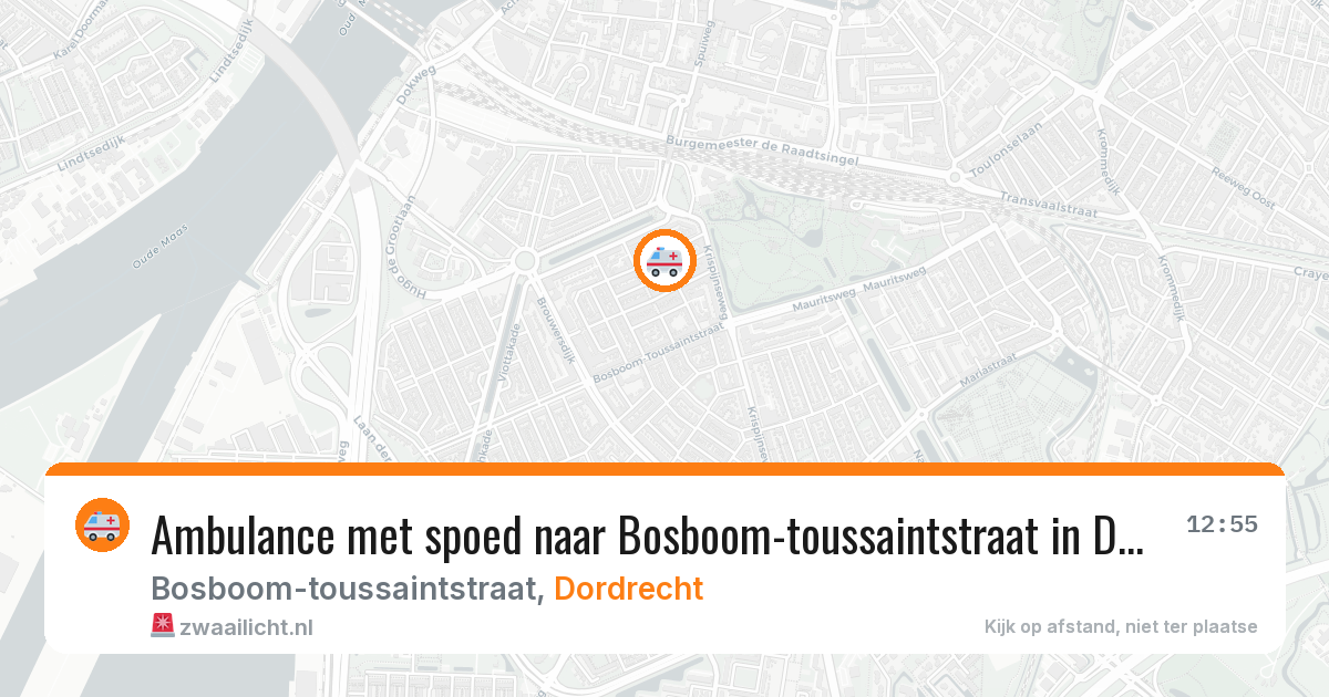 Ambulance met spoed naar Bosboom-toussaintstraat in Dordrecht — 11 aug 2026