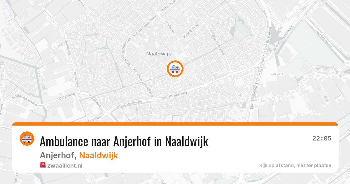 Ambulance naar Anjerhof in Naaldwijk — 5 aug 2026