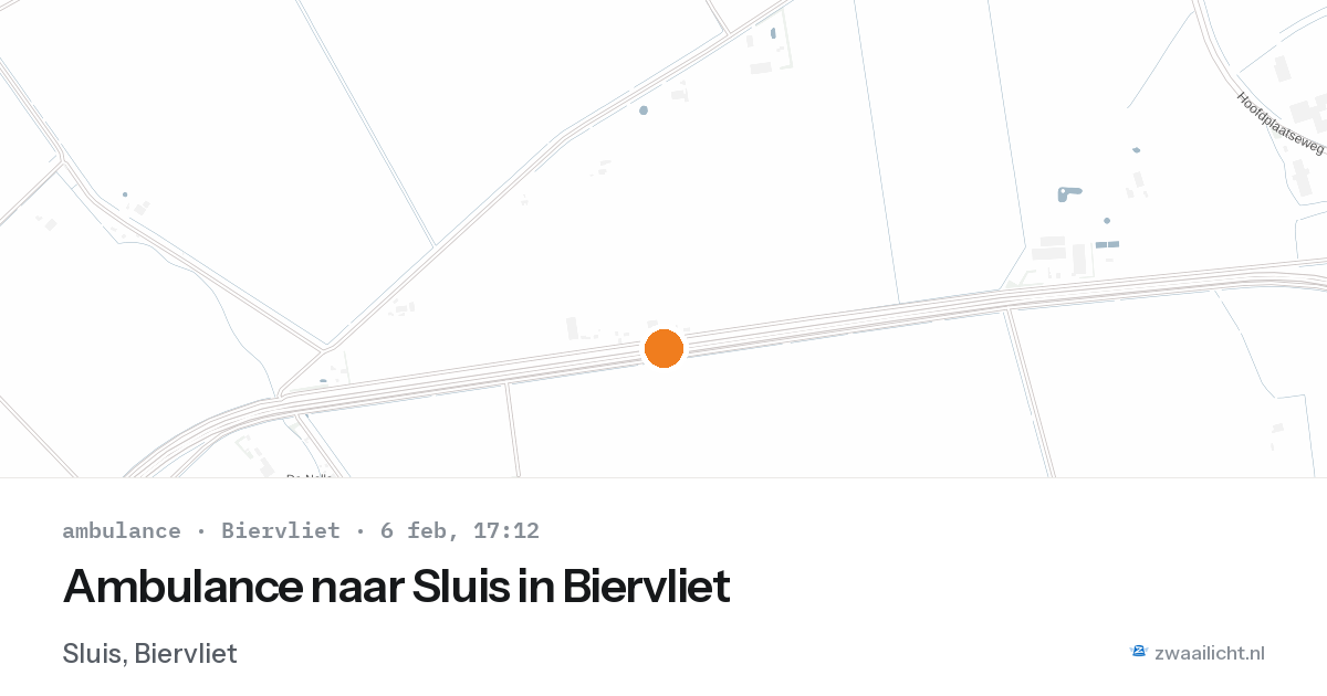 Ambulance naar Sluis in Biervliet — 6 feb 2026