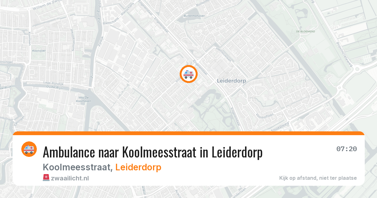 Ambulance naar Koolmeesstraat in Leiderdorp — 11 aug 2026