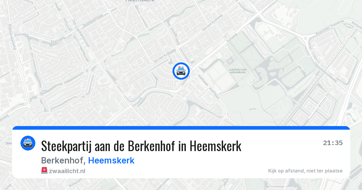 Steekpartij aan de Berkenhof in Heemskerk — 9 jun 2026