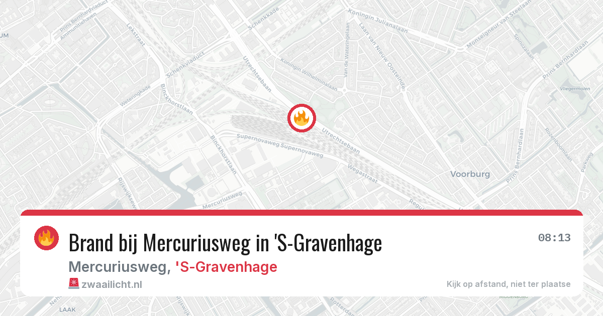 Brand bij Mercuriusweg in 'S-Gravenhage — 25 jun 2026