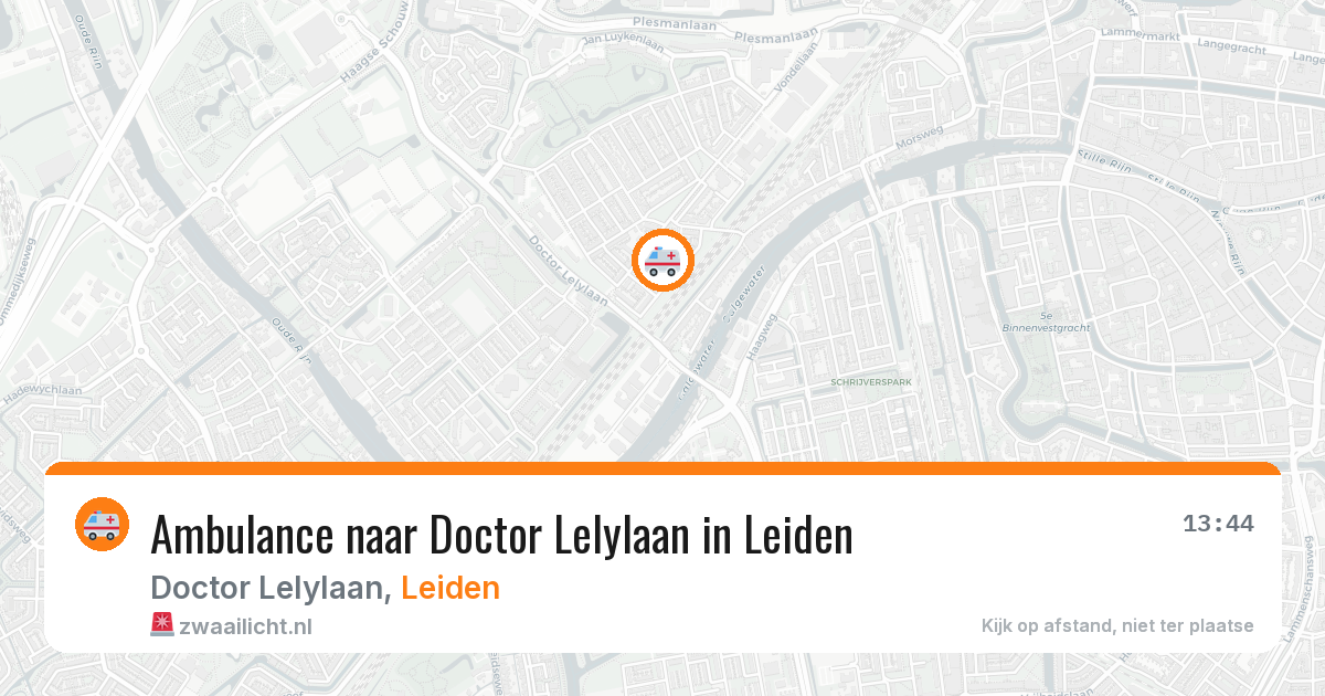 Ambulance naar Doctor Lelylaan in Leiden — 27 jun 2026