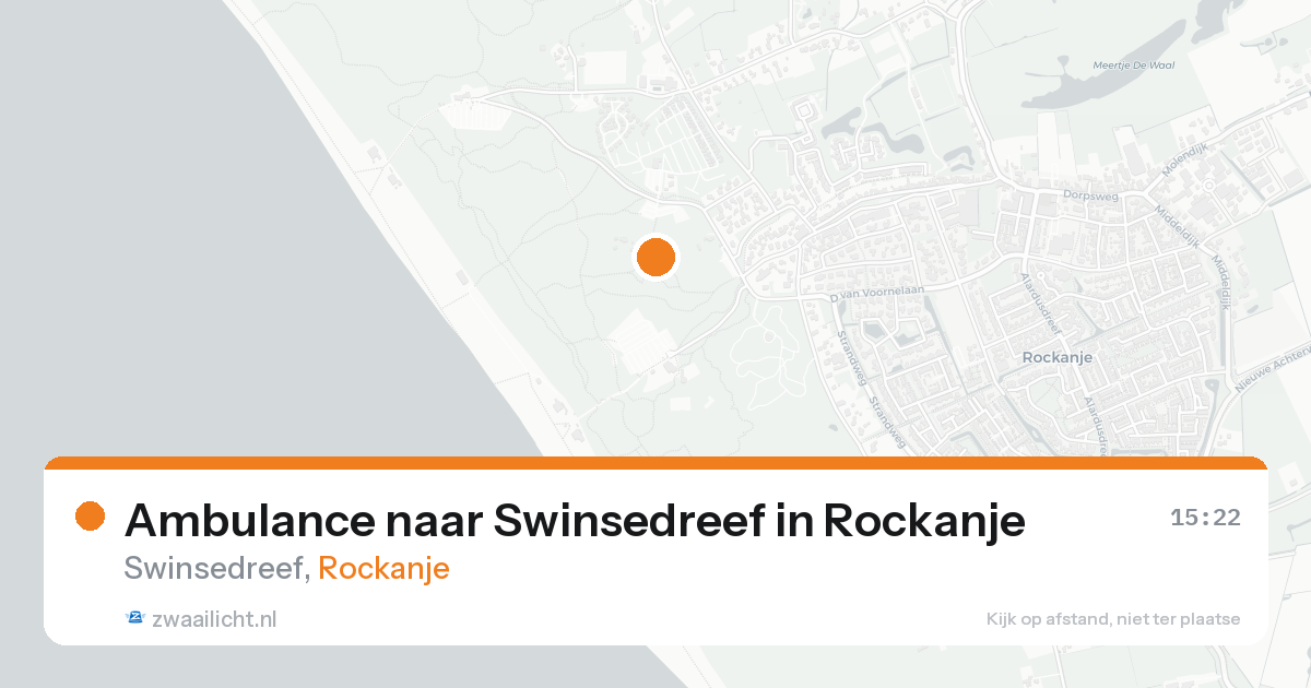 Ambulance naar Swinsedreef in Rockanje — 22 aug 2026
