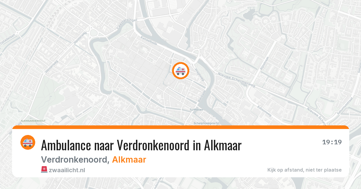 Ambulance naar Verdronkenoord in Alkmaar — 7 jul 2026