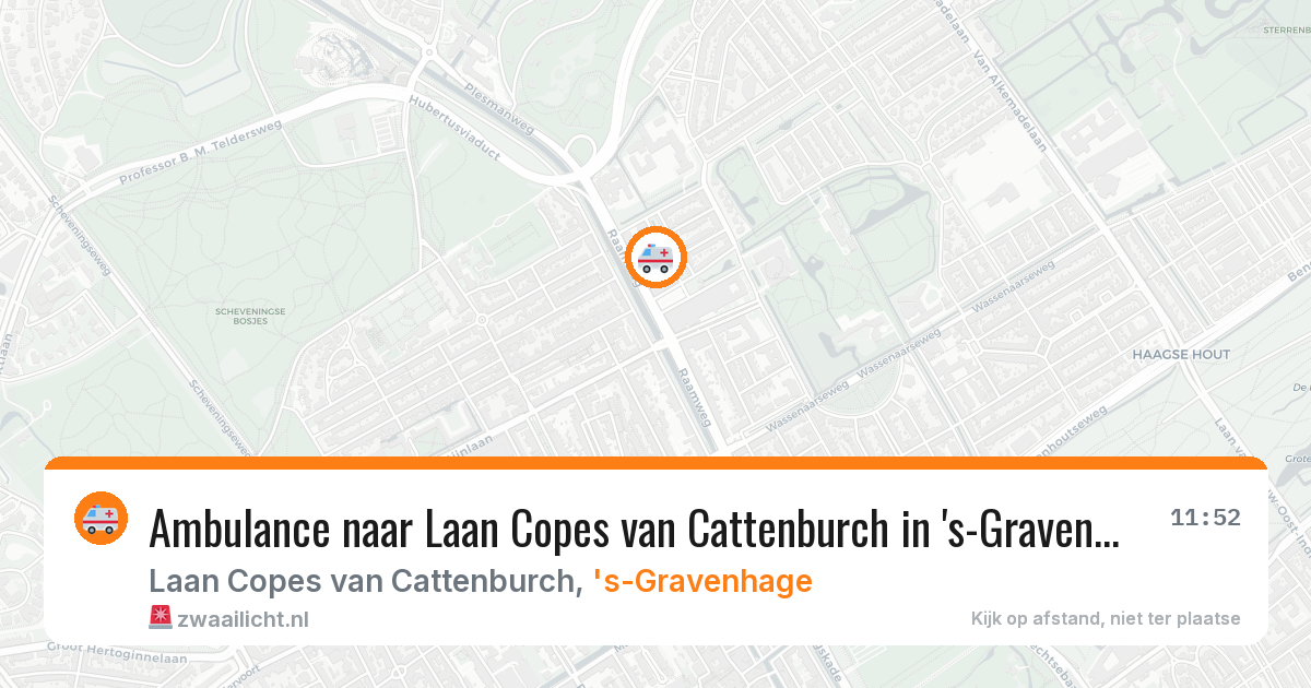 Ambulance naar Laan Copes van Cattenburch in 's-Gravenhage — 28 jul 2026