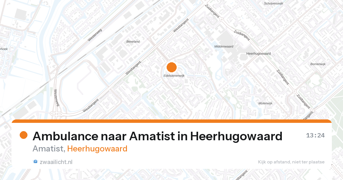 Ambulance naar Amatist in Heerhugowaard — 16 jul 2026