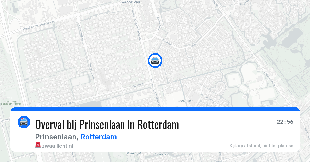 Overval bij Prinsenlaan in Rotterdam — 30 jul 2026