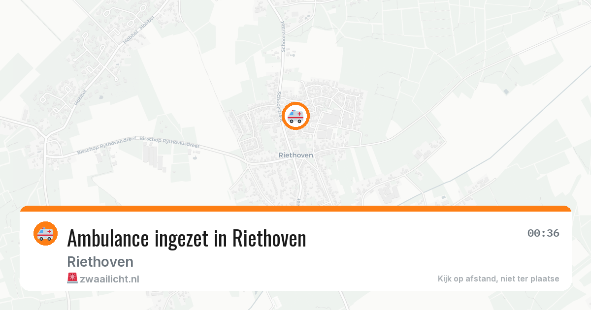 Ambulance ingezet in Riethoven — 20 jun 2026