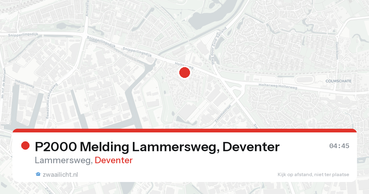 P2000 Melding Lammersweg, Deventer — 8 feb 2026