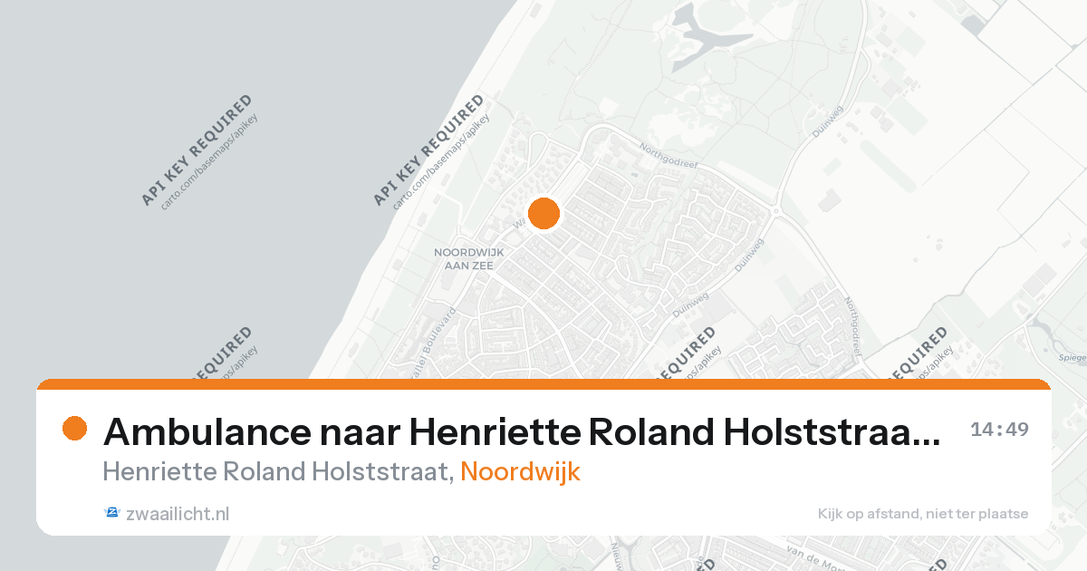 Ambulance naar Henriette Roland Holststraat in Noordwijk — 11 aug 2026