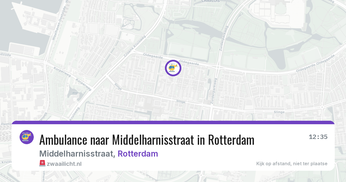 Ambulance naar Middelharnisstraat in Rotterdam — 10 aug 2026