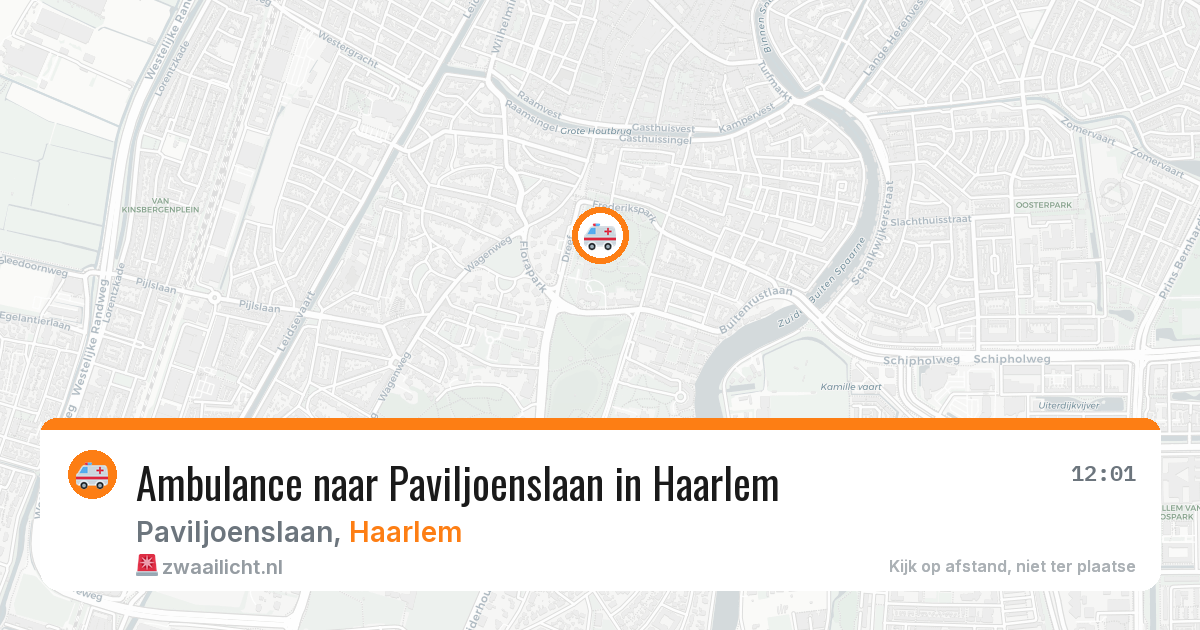 Ambulance naar Paviljoenslaan in Haarlem — 7 apr 2026