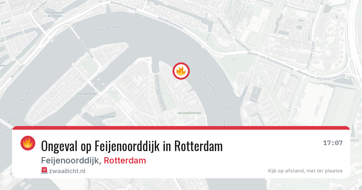 Ongeval op Feijenoorddijk in Rotterdam — 23 apr 2026