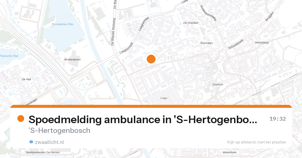 Spoedmelding ambulance in 'S-Hertogenbosch — 26 aug 2026