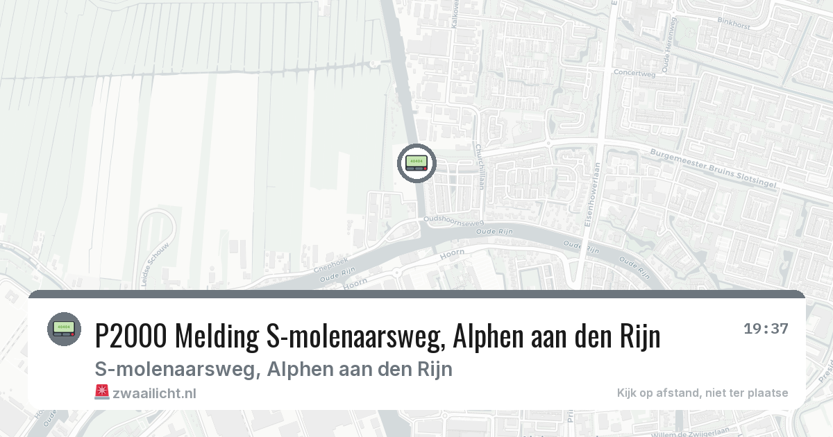 P2000 Melding S-molenaarsweg, Alphen aan den Rijn — 24 jun 2026