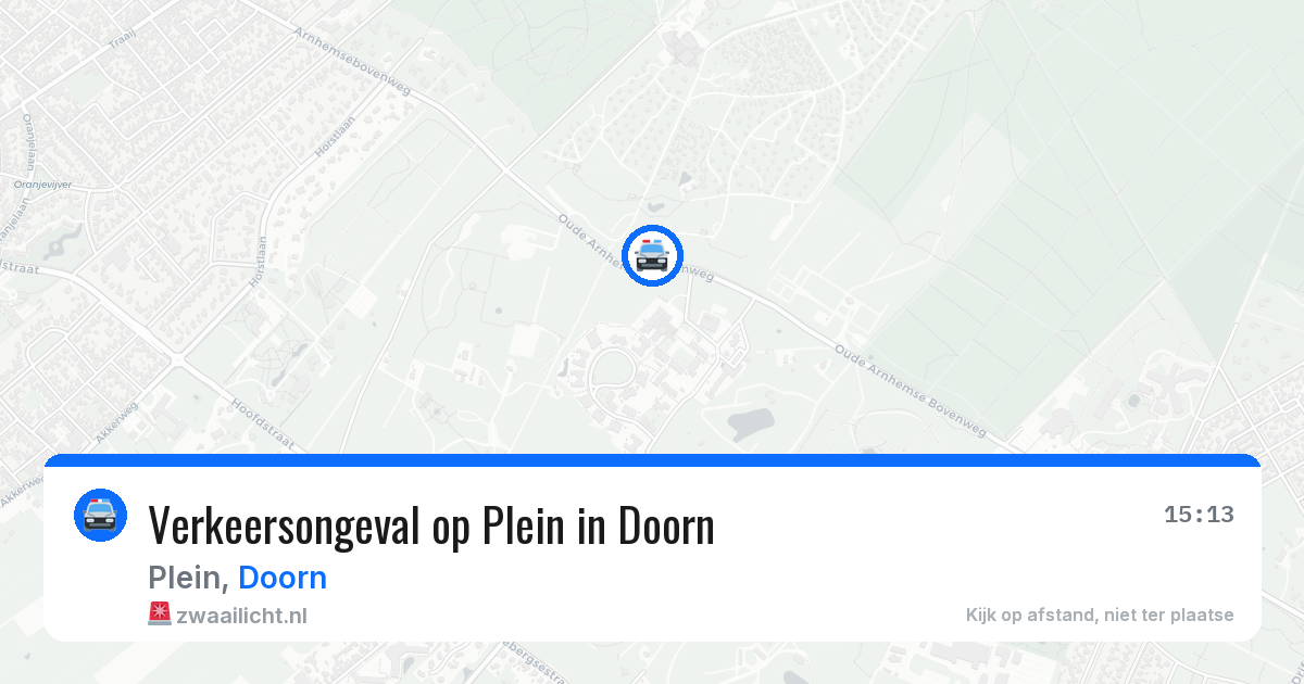 Verkeersongeval op Plein in Doorn — 11 mrt 2026
