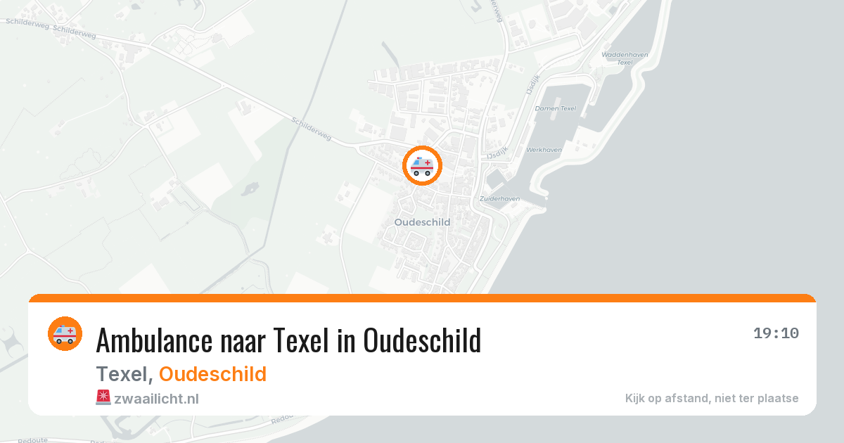 Ambulance naar Texel in Oudeschild — 1 jul 2026