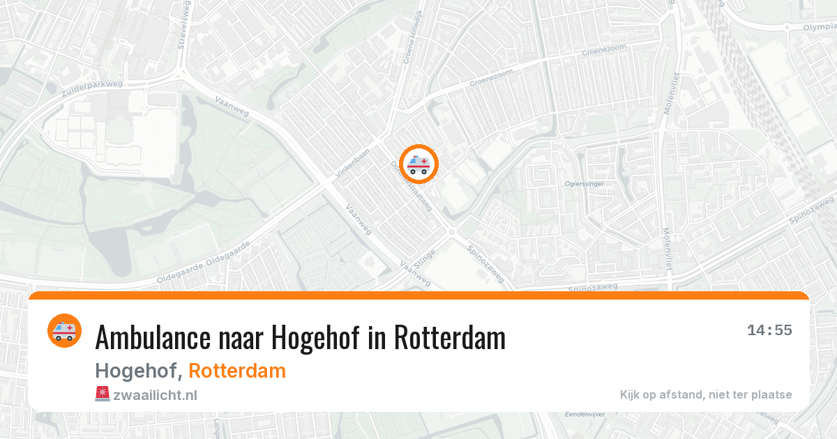 Ambulance naar Hogehof in Rotterdam — 20 jun 2026