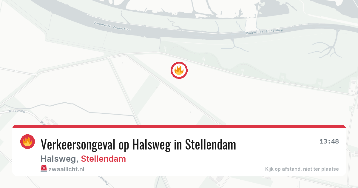 Verkeersongeval op Halsweg in Stellendam — 16 mei 2026