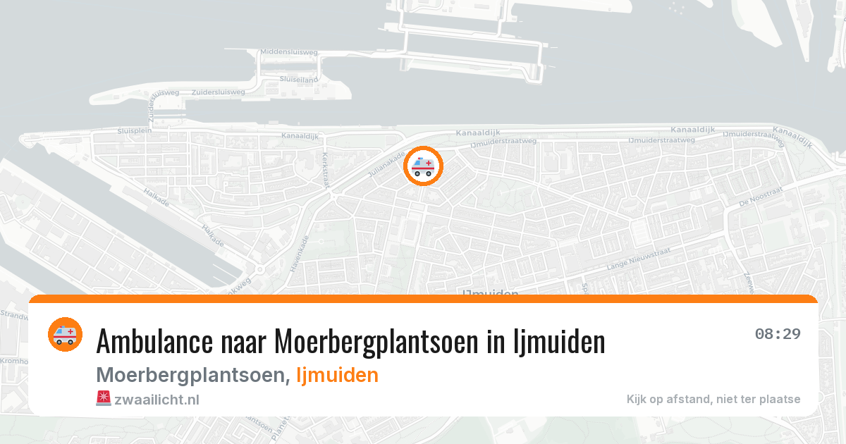 Ambulance naar Moerbergplantsoen in Ijmuiden — 29 mei 2026
