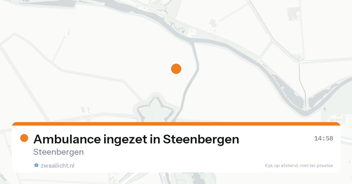 Ambulance ingezet in Steenbergen — 24 jun 2026