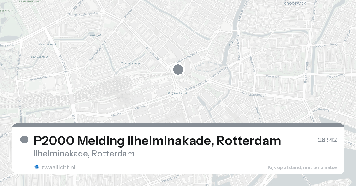 P2000 Melding Ilhelminakade, Rotterdam — 7 feb 2026