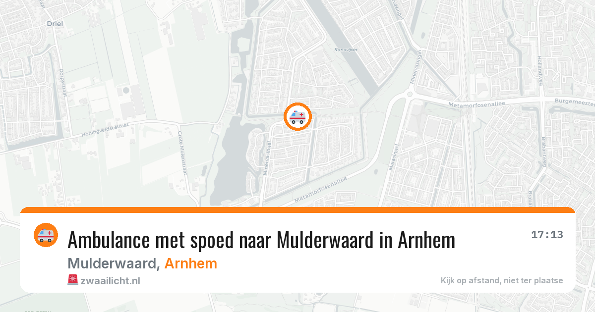 Ambulance met spoed naar Mulderwaard in Arnhem — 25 mrt 2026