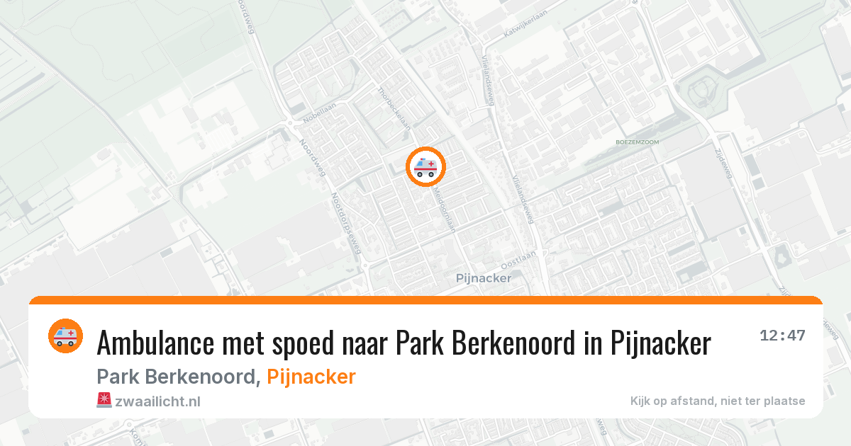 Ambulance met spoed naar Park Berkenoord in Pijnacker — 6 jun 2026