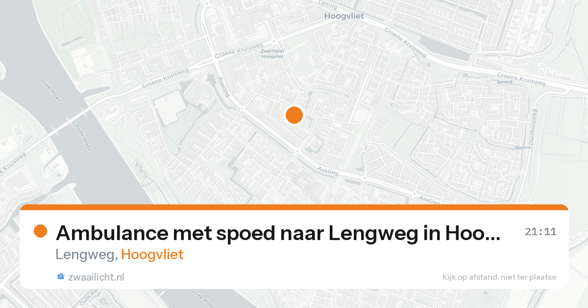 Ambulance met spoed naar Lengweg in Hoogvliet — 30 jan 2026