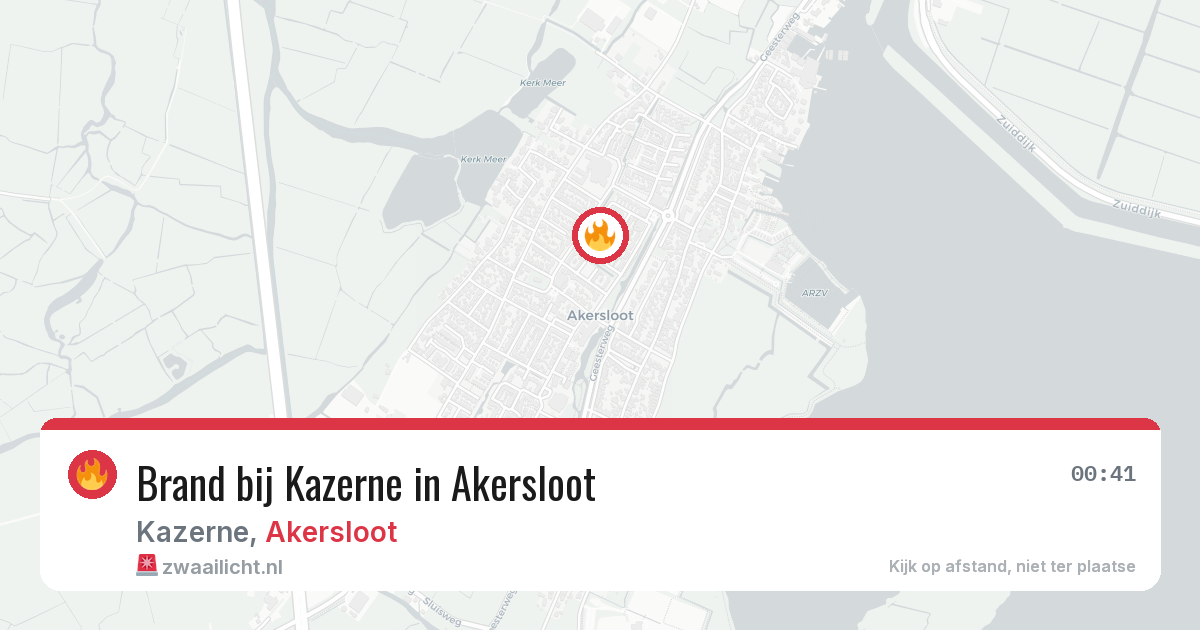 Brand bij Kazerne in Akersloot — 28 jul 2026