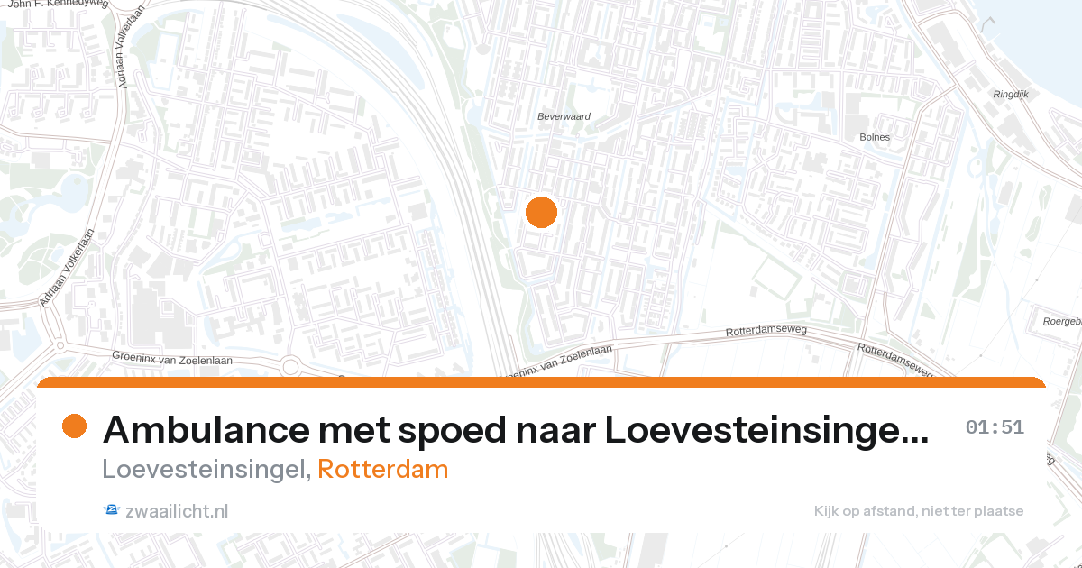 Ambulance met spoed naar Loevesteinsingel in Rotterdam — 1 feb 2026