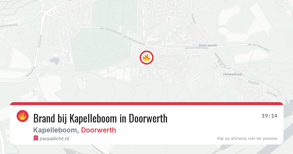 Brand bij Kapelleboom in Doorwerth — 4 jun 2026