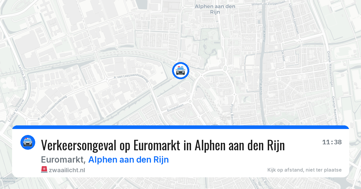 Verkeersongeval op Euromarkt in Alphen aan den Rijn — 29 jun 2026