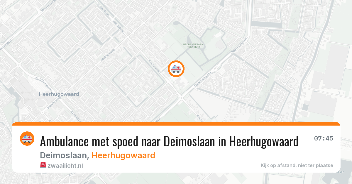 Ambulance met spoed naar Deimoslaan in Heerhugowaard — 29 jan 2026