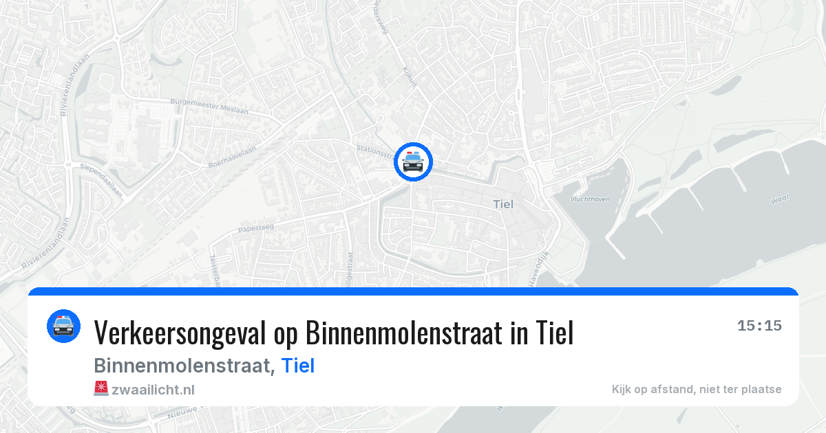 Verkeersongeval op Binnenmolenstraat in Tiel — 11 feb 2026