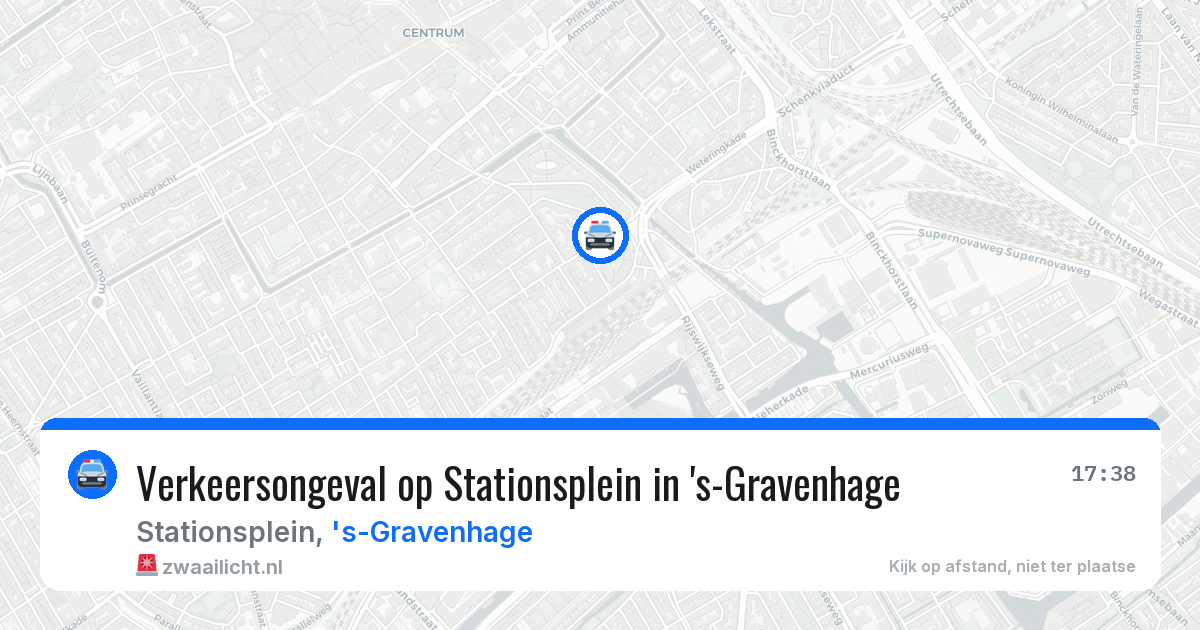 Verkeersongeval op Stationsplein in 's-Gravenhage — 13 jun 2026