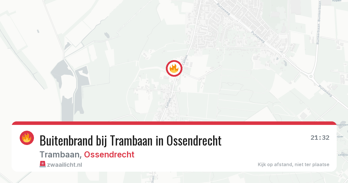 Buitenbrand bij Trambaan in Ossendrecht — 31 jul 2026