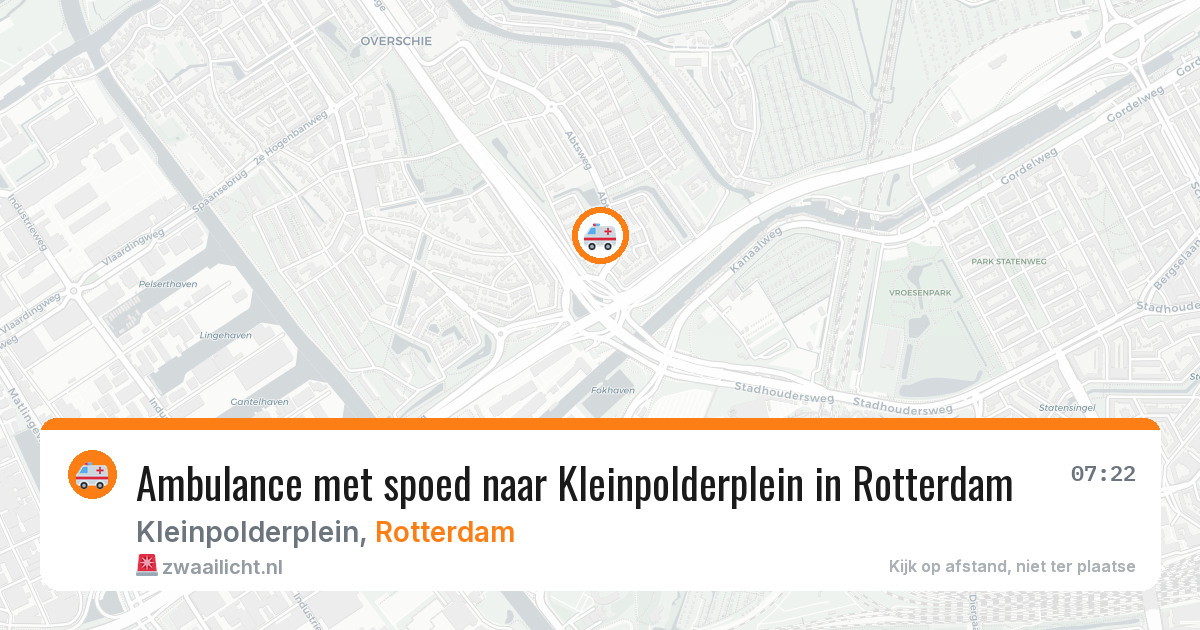 Ambulance met spoed naar Kleinpolderplein in Rotterdam — 1 aug 2026