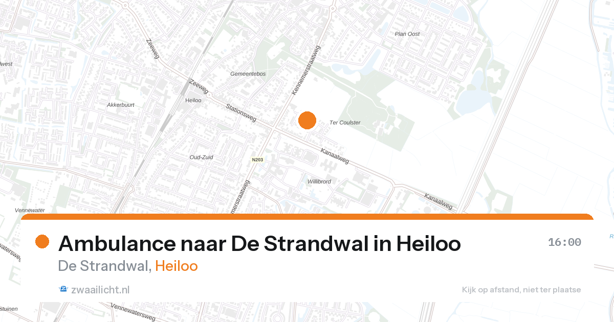 Ambulance naar De Strandwal in Heiloo — 27 aug 2026
