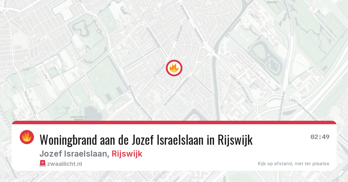 Woningbrand aan de Jozef Israelslaan in Rijswijk — 26 mei 2026