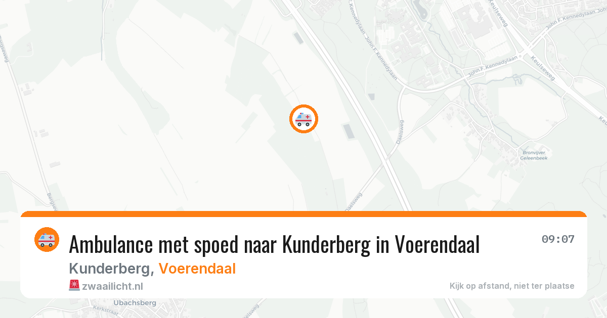 Ambulance met spoed naar Kunderberg in Voerendaal — 11 apr 2026