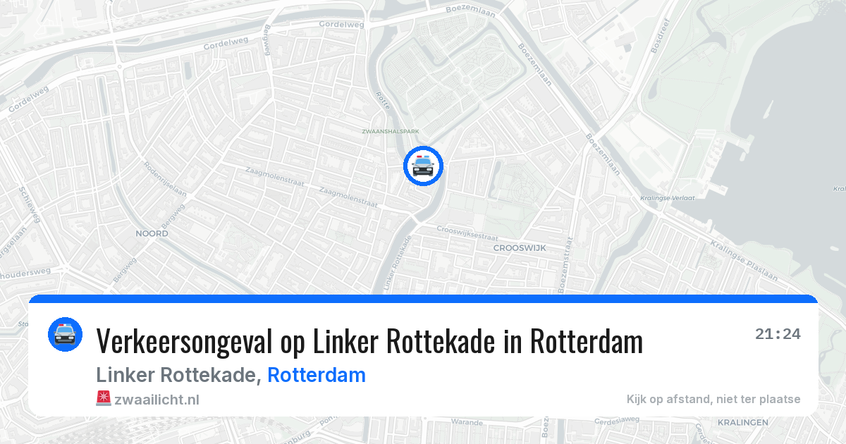Verkeersongeval op Linker Rottekade in Rotterdam — 28 mei 2026