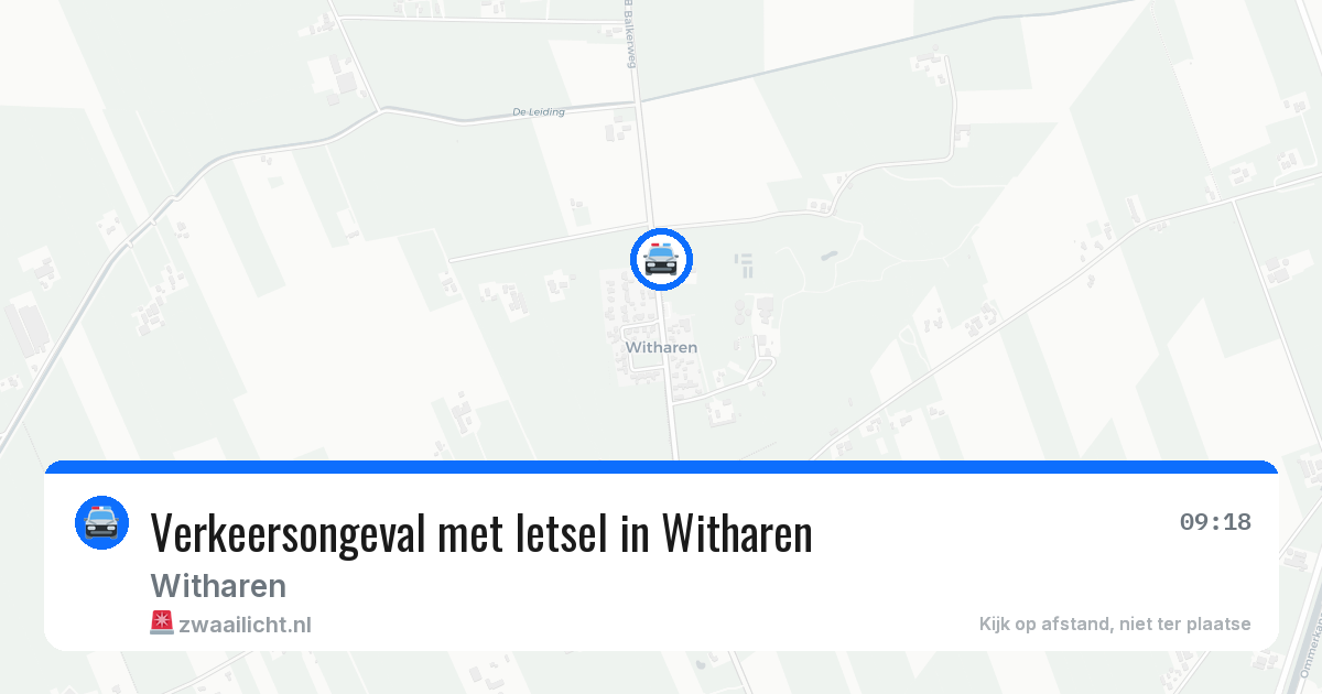 Verkeersongeval met letsel in Witharen — 27 jun 2026