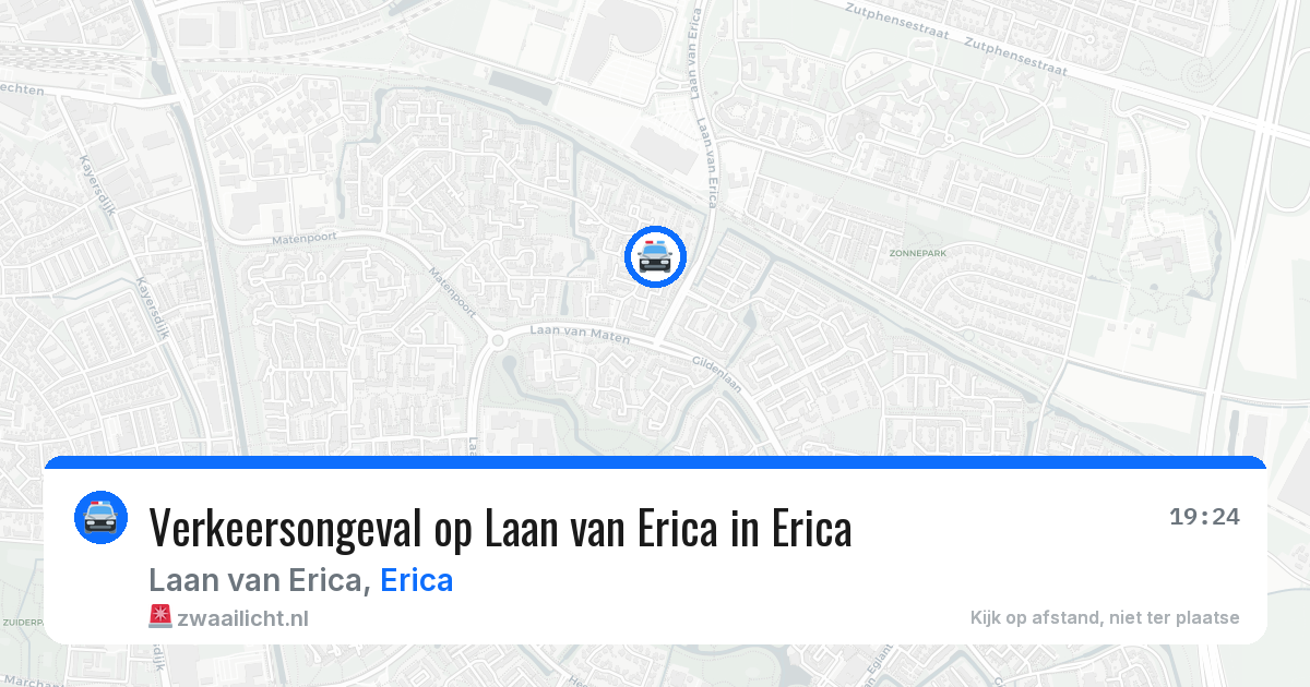 Verkeersongeval op Laan van Erica in Erica — 5 apr 2026