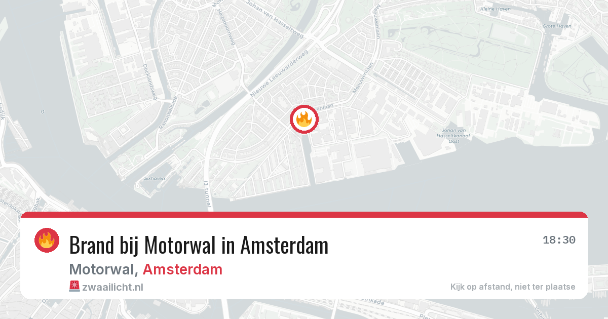 Brand bij Motorwal in Amsterdam — 28 jul 2026
