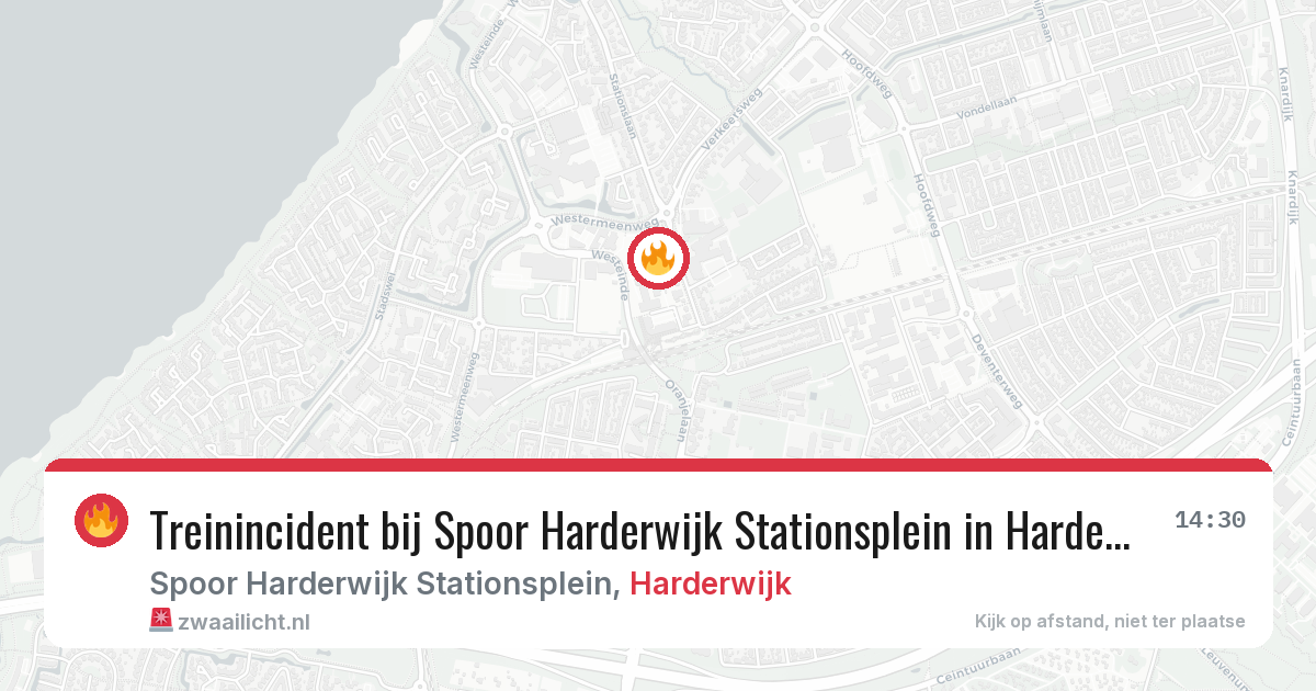 Treinincident bij Spoor Harderwijk Stationsplein in Harderwijk — 8 feb 2026