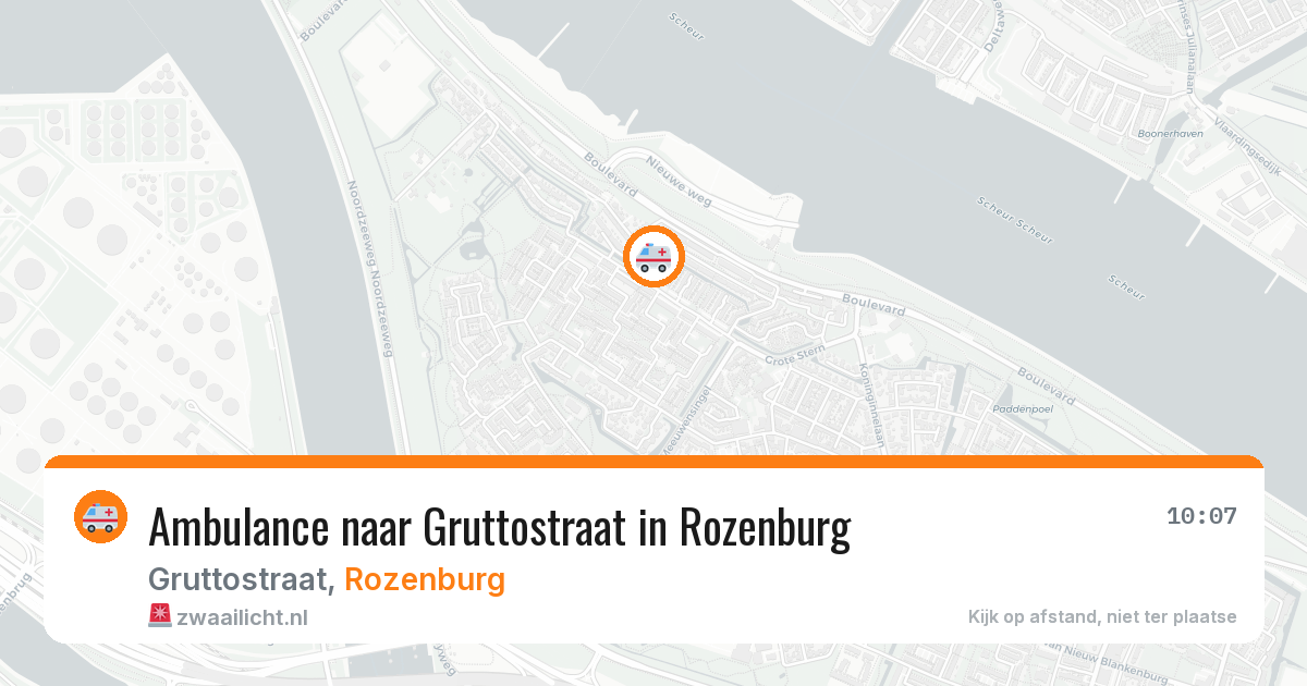 Ambulance naar Gruttostraat in Rozenburg — 29 jan 2026
