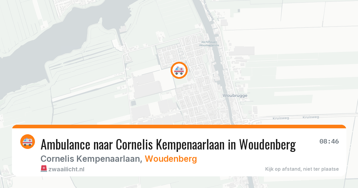 Ambulance naar Cornelis Kempenaarlaan in Woudenberg — 9 jul 2026