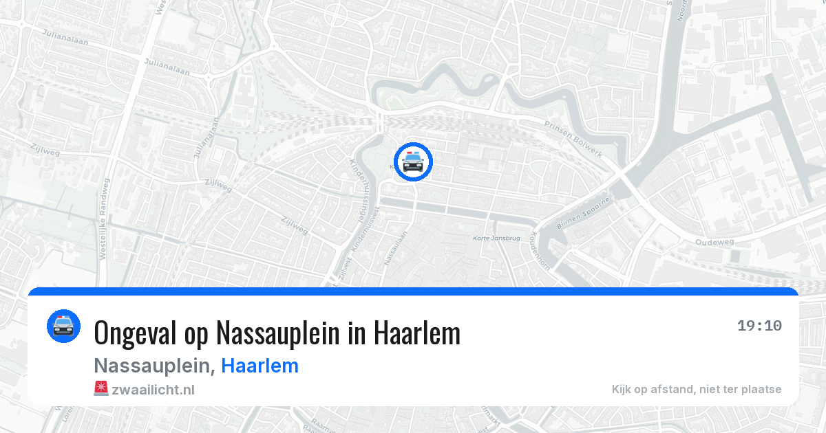 Ongeval op Nassauplein in Haarlem — 26 mrt 2026